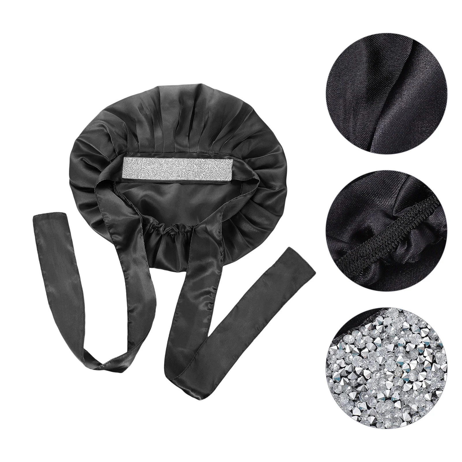 

1 шт. Нескользящая шляпа для душа, практичная свободная шляпа для волос, ночная Кепка для ухода за волосами