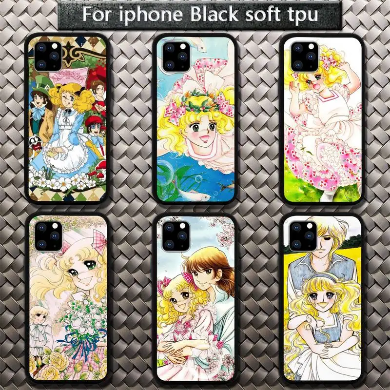 

Anime Manga Candy Soft Silicone Phone Case for iphone etui 11 12 pro se 20 max xr xs x 7 8 6s plus mini Fundas Coque cover