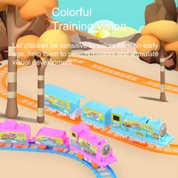 universal early education vibrant color electric railway train toy for parents classic train toy train toy