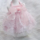 Платье-пачка для маленьких собак, милая одежда для девушек, кружевная юбка, свадебный костюм, одежда для йоркширского померанского пуделя, женская одежда