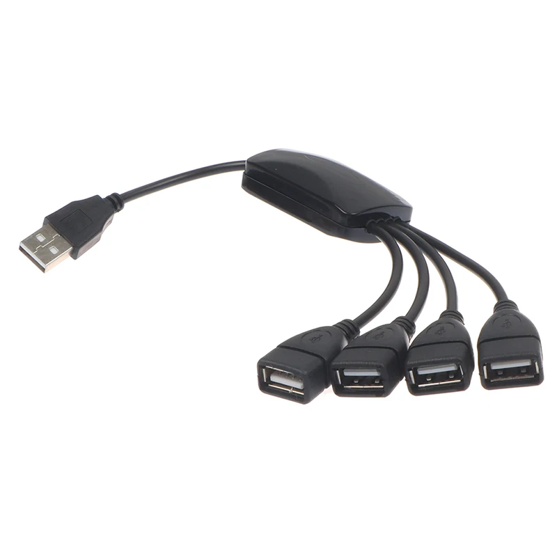 

New High Speed 4 Port USB2.0 Cable Multi Hub Expansion Splitter Hubs Cable Adapter Converter for PC Laptop Destop Hi-Q 4 in 1