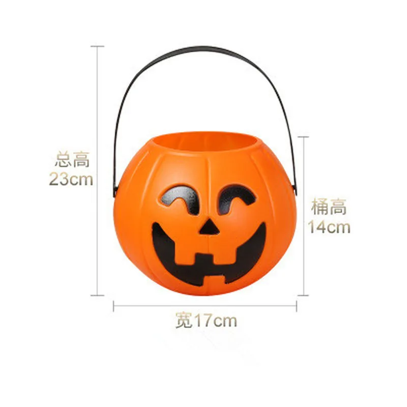 Реквизит для вечеринки на Хэллоуин пластиковая тыква ведро трюк Косплей