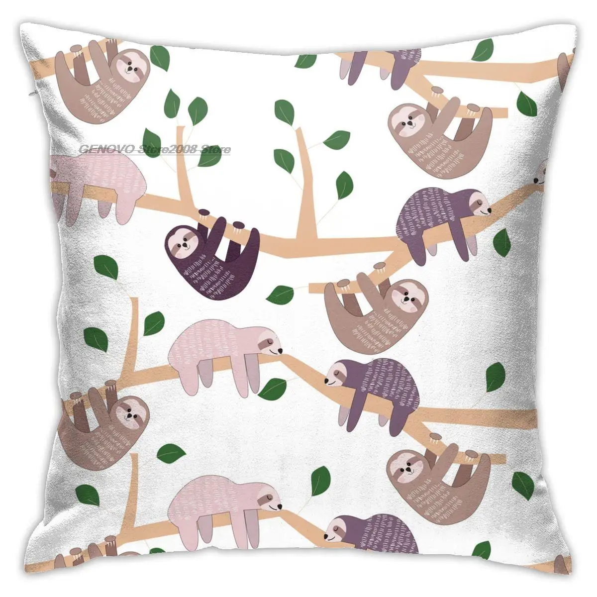 

Nette Cartoon Sloth Plüsch Weichen Druck Hause Decro Kissen Abdeckung 45x45cm Anime Kissen Kissen Für Auto Stuhl outdoor Kissen