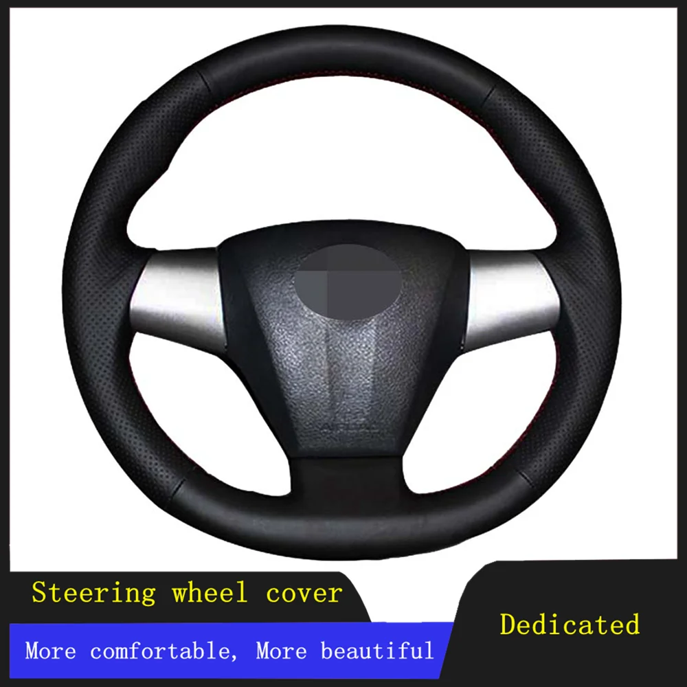 

DIY Car Accessories Steering Wheel Cover Braid Wearable Genuine Leather For Toyota COROLLA 2011 RAV4 2012