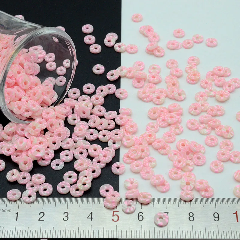 100 г/лот полимерный пончик/полый круг горячая глина разбрызгивает прекрасный