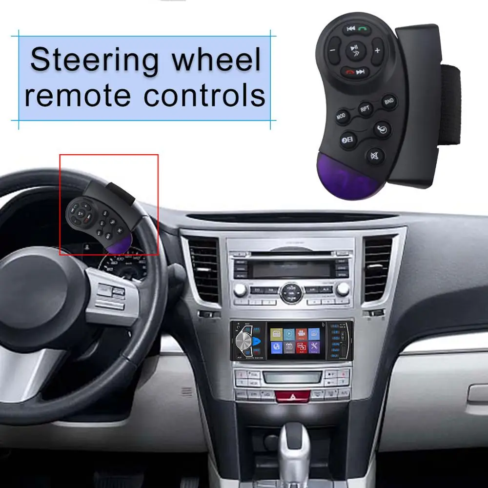 1 Din Автомобильная Радио FM Авторадио Bluetooth Мультимедиа MP3 MP5 плеер 4 &quotдюймовый