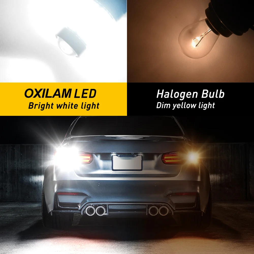 OXILAM 2 шт. P21W 1156 светодиодные задние фонари Ba15s лампы автомобильная сигнальная