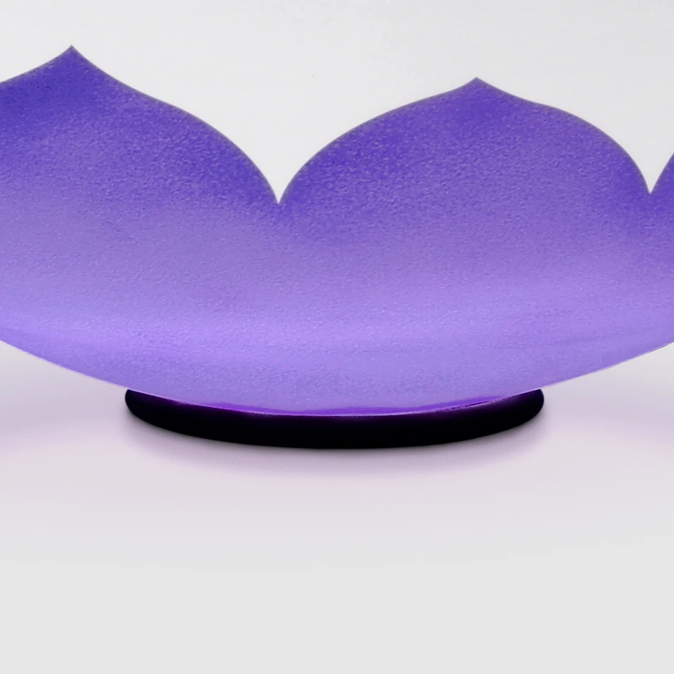 TOPFUND B note корона чакра фиолетовый цветной матовый Чакра кварцевый Поющая чаша