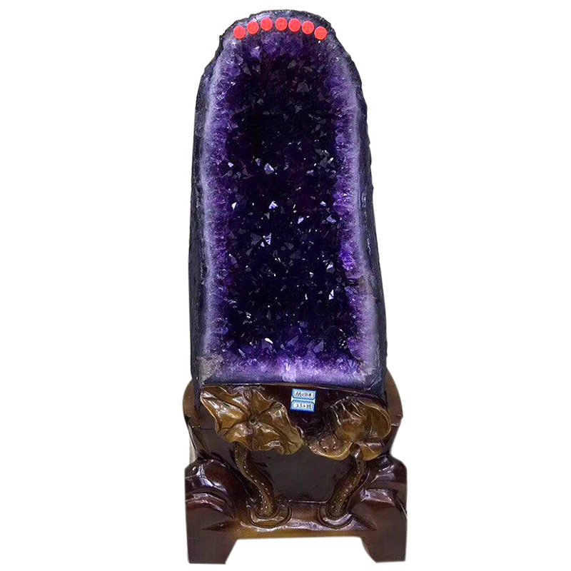 

Natural Amethyst Hole Decoration Fortune Bringing and Home-Exorcising Amethyst Hole Degaussing Rough Stone Hallway Office