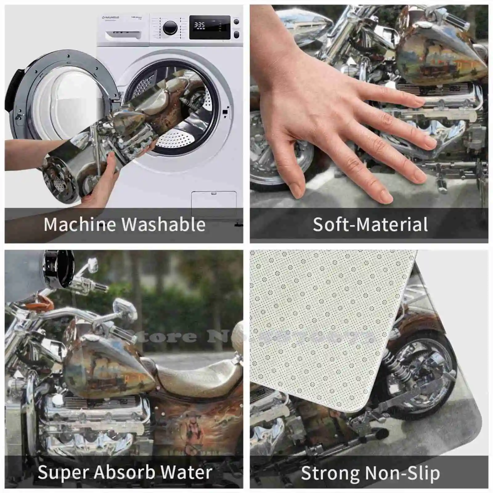 2-х колесный местный красивый 3-х размерный домашний ковер комнатный мотоцикл на