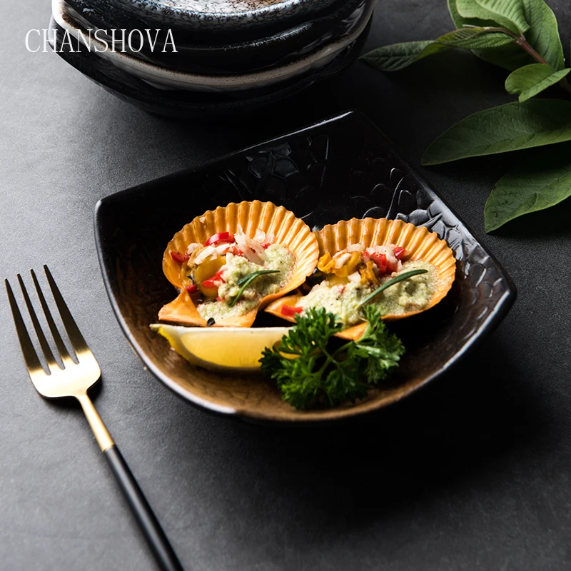 CHANSHOVA китайские ретро глазурованные керамические тарелки для салата блюда
