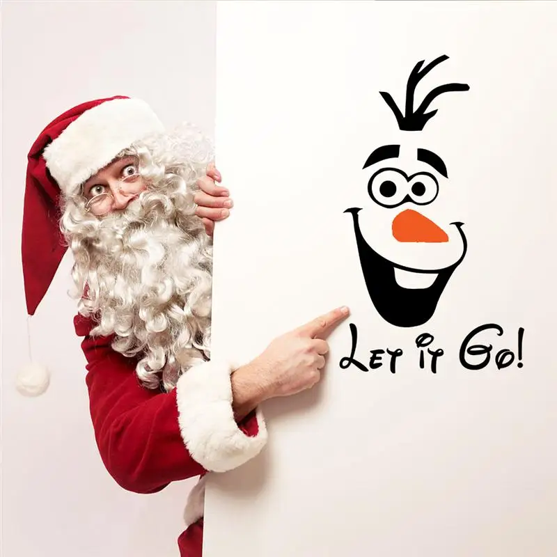 Disney Snowman Olaf let it go забавный стикер-Новинка для детской комнаты украшения дома на