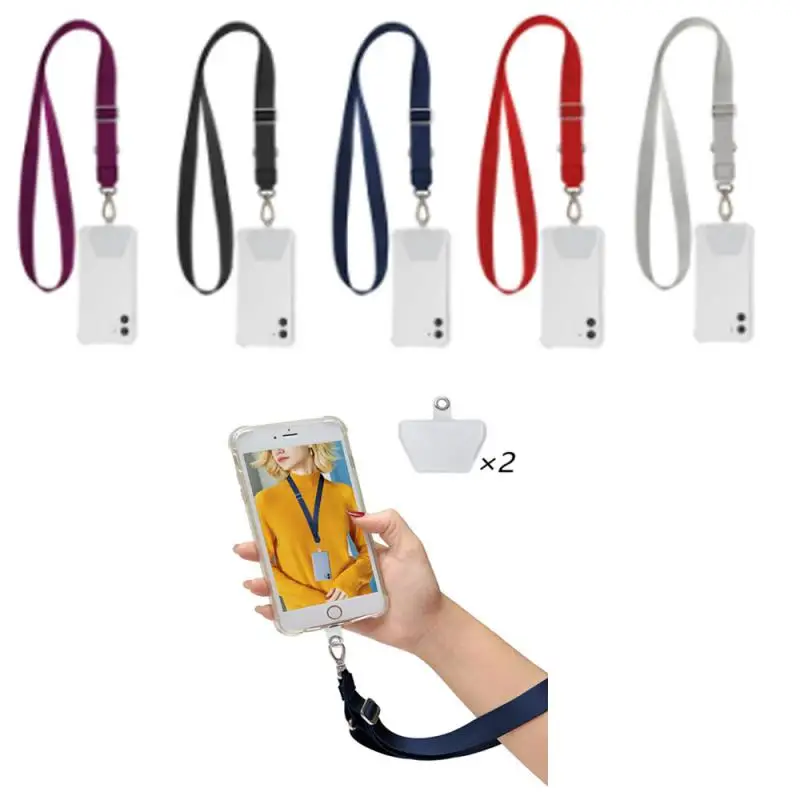 

Phone Lanyard Neck Strap Badge Rope Adjustable Detachable Phone Safety Lanyard For Keys Accessorie Support For All Phones