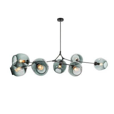 

Molecular chandelier Nordic style living room dining room creative individual branch white black glass magic bean lamp