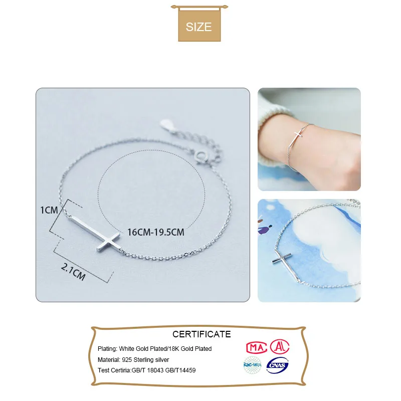 Trustdavis минималистичный 925 Стерлинговое Серебро Модный милый проволочный крест