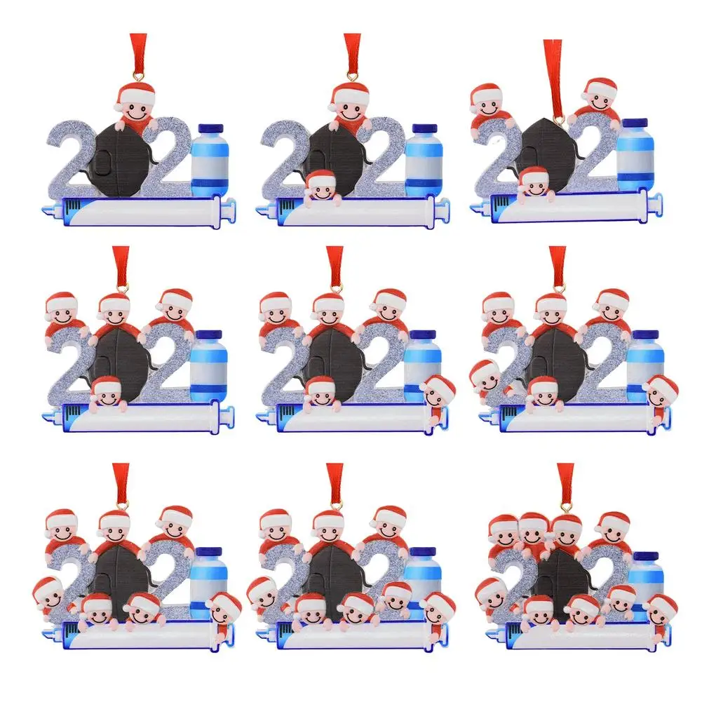 

Кулон в виде карантинной рождественской елки «сделай сам», пожелания ручной работы, Снеговик переживает семью, подвесное украшение из смол...