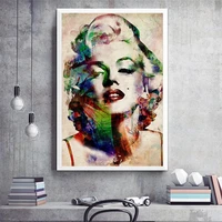 modern movie star marilyn monroe oil painting on canvas posters and prints cuadros wall art pictures for living room