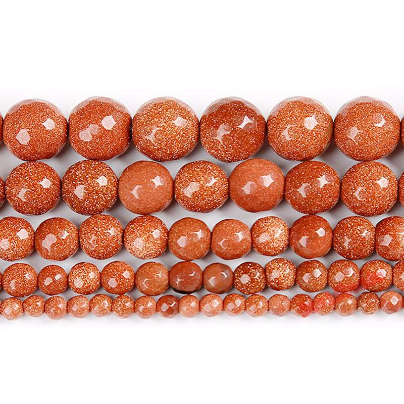 Стандартная цена натуральный граненый синий золотой песок камень круглые