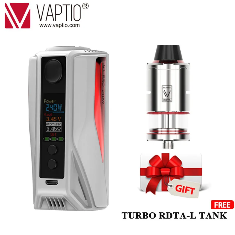 Оригинальная электронная сигарета 240 Вт Vaptio N1 Pro TC коробка мод вейпинг поддержка VW