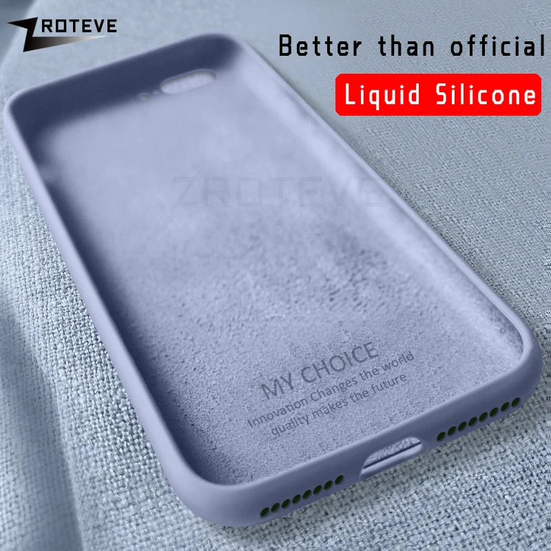 Чехол ZROTEVE для iPhone 8 7 6 S Plus жидкий силикон Apple гладкий SE 2020 чехлы |