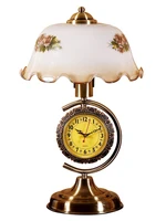 european retro table lamp old shanghai of the republic of china with clock bedroom bedside lamp classical nostalgic table lamp
