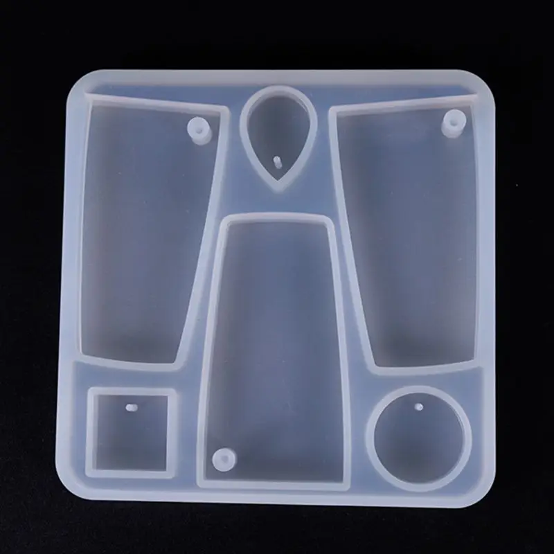 

Silicone Acrylic Earring Necklace Pendant Mold Resin Casting Mold Jewelry Making Accessories