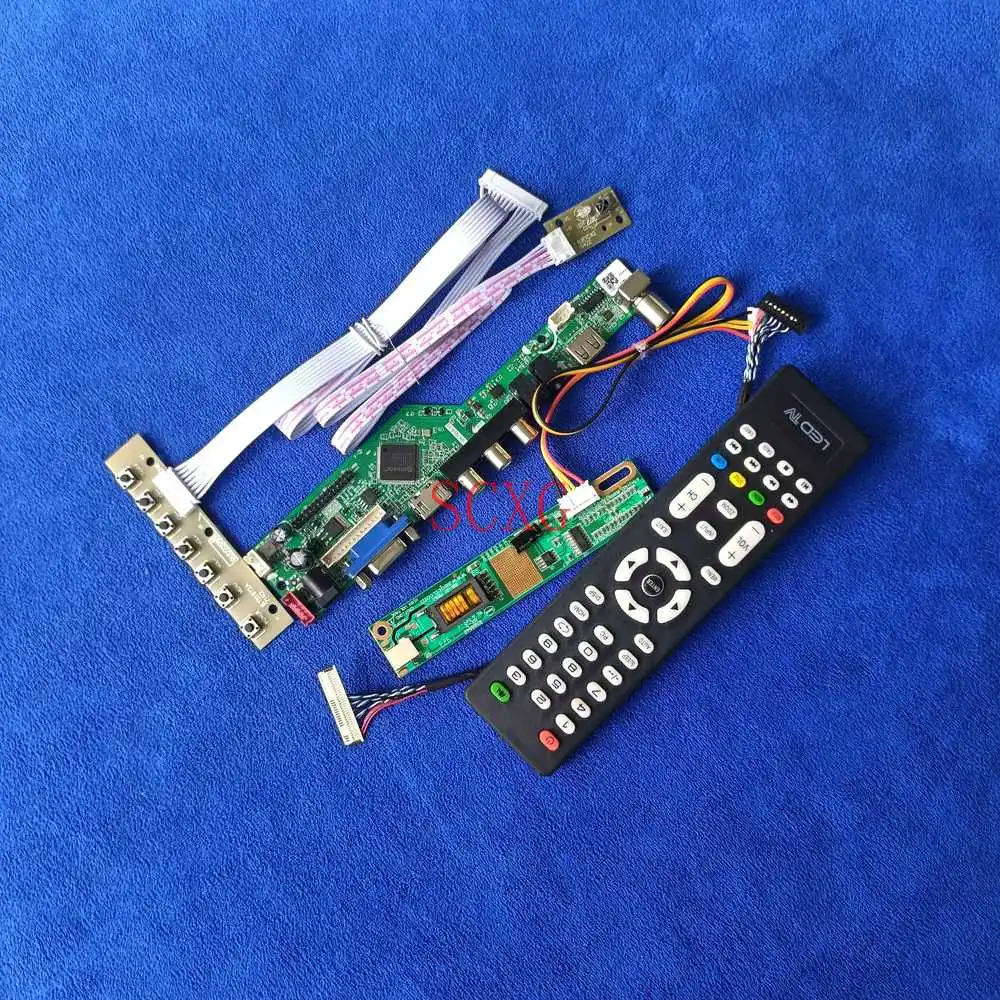 

Kit Signal Analog 30 Pin LVDS Fit B140EW01/LP140WX1 1-CCFL AV VGA USB HDMI-compatible LCD screen drive controller board 1280*768