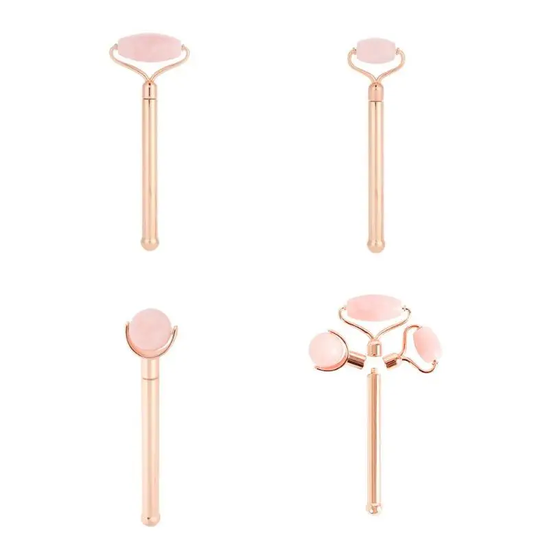 Натуральный нефритовый ролик для массажа лица массажер похудения и розовый