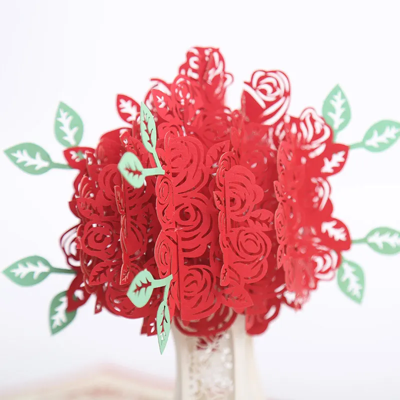 3D Поздравительные открытки-приглашения на свадьбу для матери и дочери годовщина