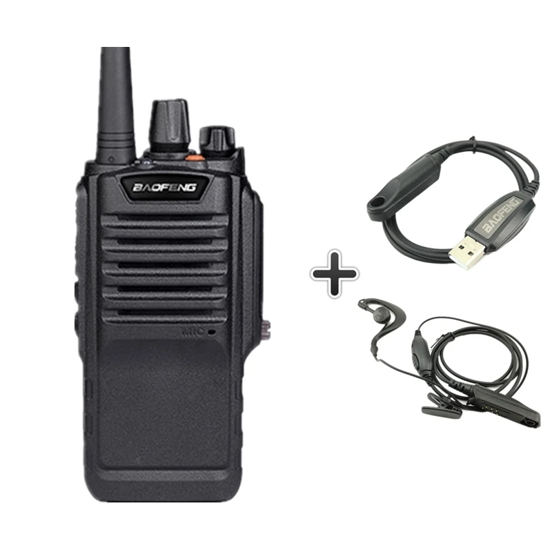 add 1headset 1cable Baofeng Bf-9700 7 Вт Высокая мощность рация IP67 Водонепроницаемый двухстороннее радио Amador PTT BF 9700 большой радиус действия Ham радио Hf трансивер - Цвет: add 1headset 1cable