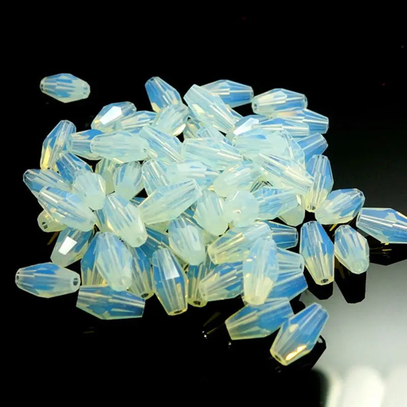 100 шт. изысканные австрийские длинные биконусные хрустальные бусины 4x8 мм для