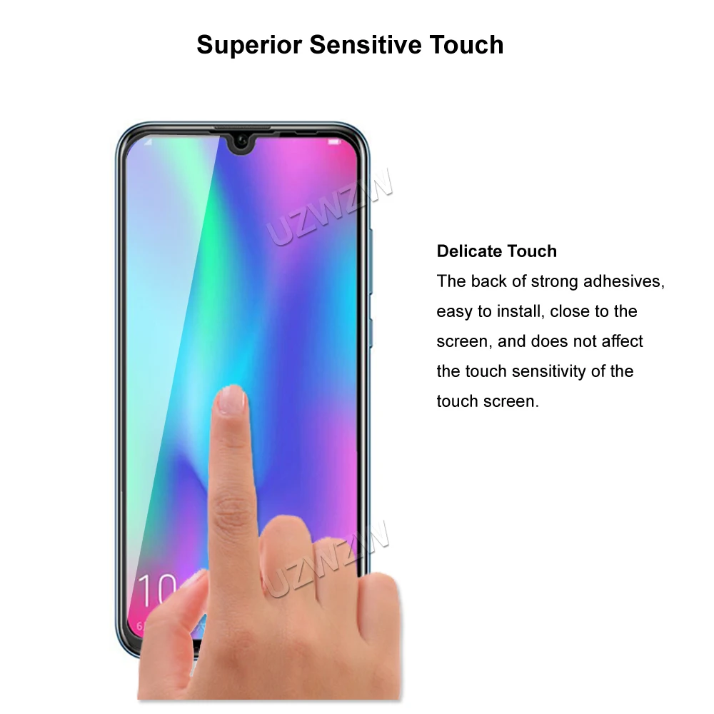 Для Honor 10 Lite Полное покрытие закаленное стекло Защита для экрана телефона