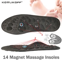 orthopedic magnetic massage insoles feet massage physiotherapy therapy acupressure soft rubber slimming health shoe pads unisex