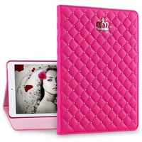 luxury crown coque for ipad 7th gen ipad 10 2 case 2019 smart auto sleep pu leather stand a2200 a2123 cover for ipad 10 2 case
