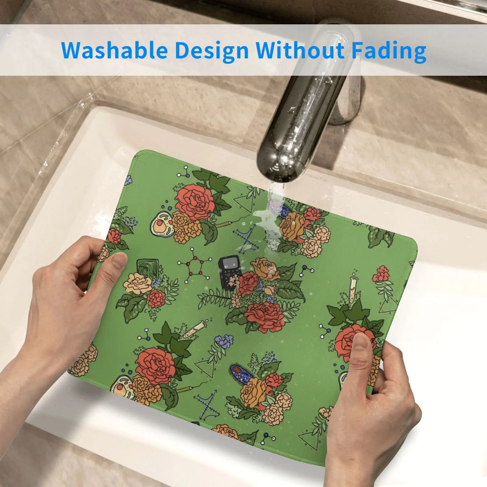 

Stem Floral Pattern Mouse Pad DIY Print Cushion Stem Science Math Technology Engineering Nerdy Nerd Geek Geeky