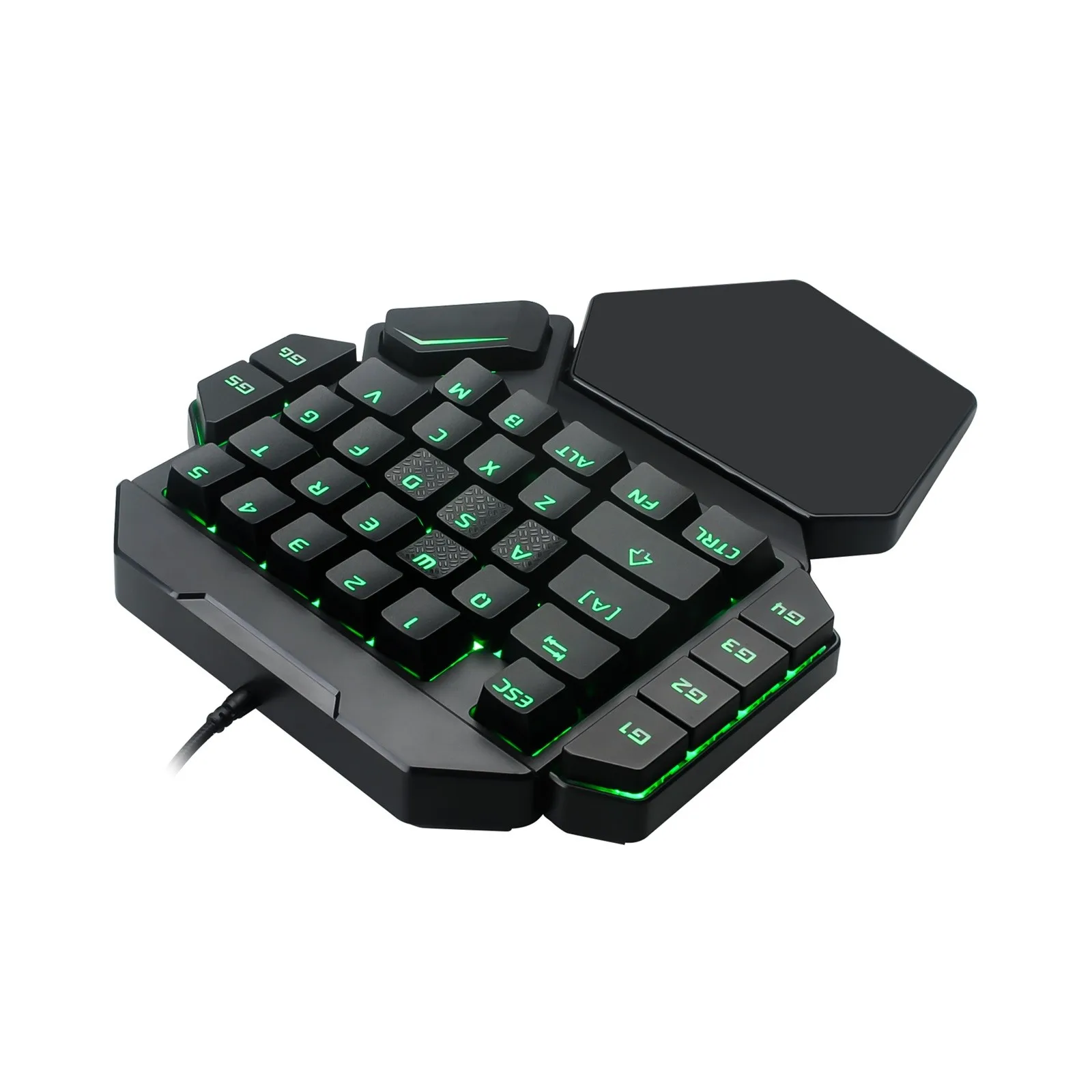 

K50 One-Handed Mechanical Wired Gaming Keyboard RGB Backlit Portable 35 Keys