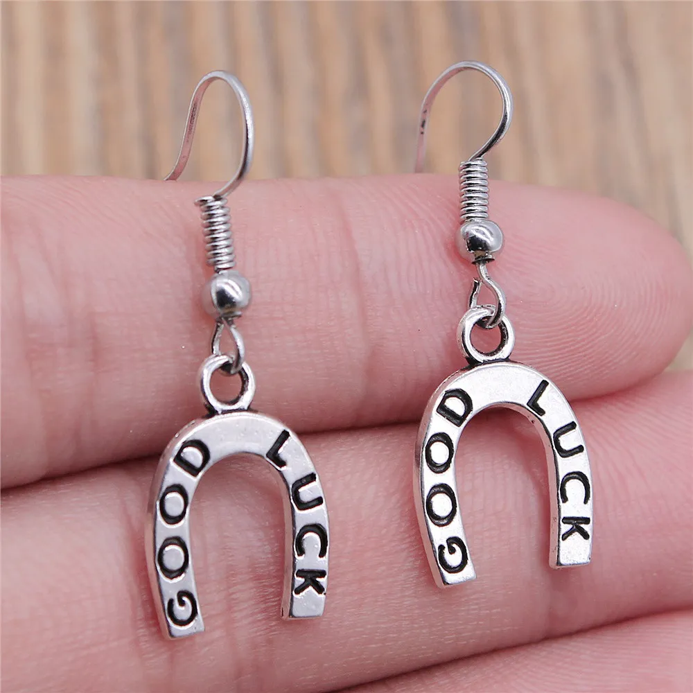 1 пара шармов в виде лошади и единорога модные Висячие серьги подарок для женщин -