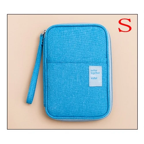 S sky blue Модная Мужская и Женская дорожная Обложка для паспорта, кошелек для карт, кредитный держатель для карт, посылка для удостоверения личности, Мужская многофункциональная сумка для хранения - Цвет: S sky blue
