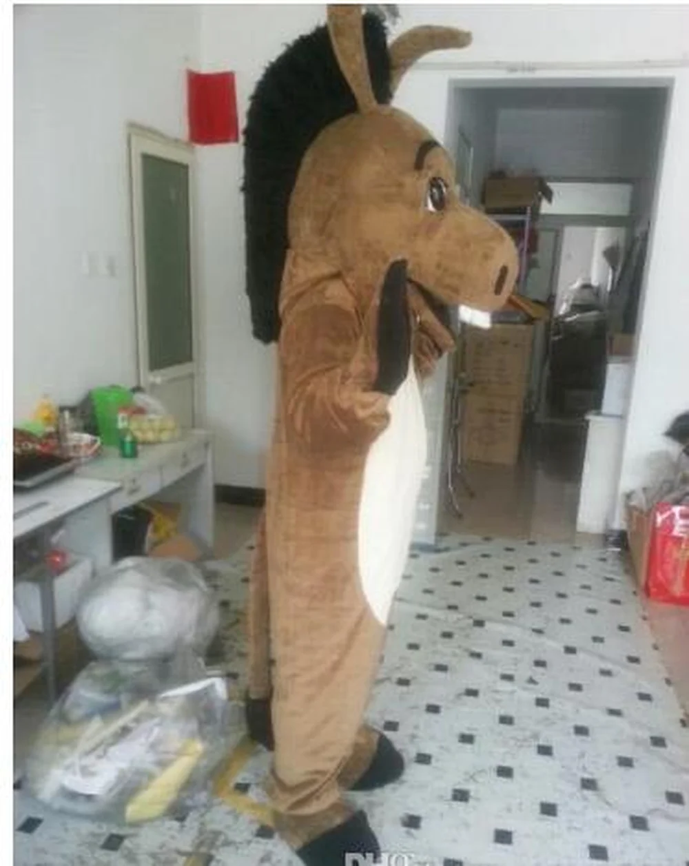

New Adult Sale Hot Brown Horse Mascot Costume Christmas Fancy Dress Halloween High Quality Cartoon Character Unisex Clothing
