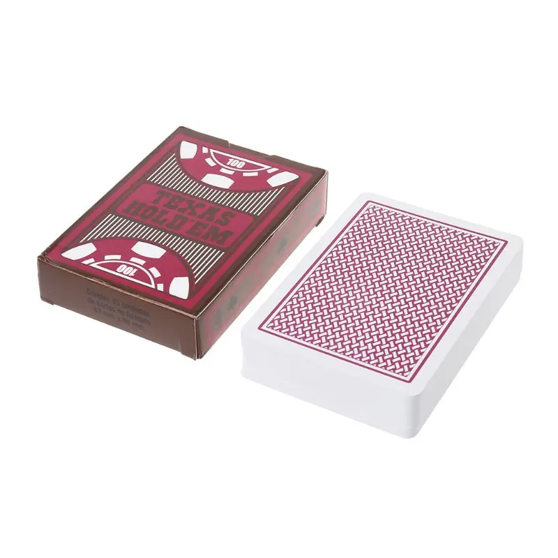 

Waterproof Hold'em Poker Card PVC Scrub Type Baccarat Board Bridge Games W0YB