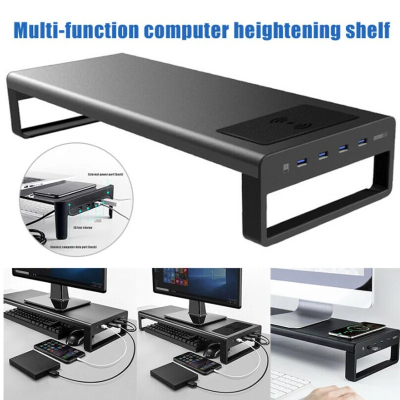 Подставка для монитора с USB 3 0 алюминиевая металлическая подставка переноса