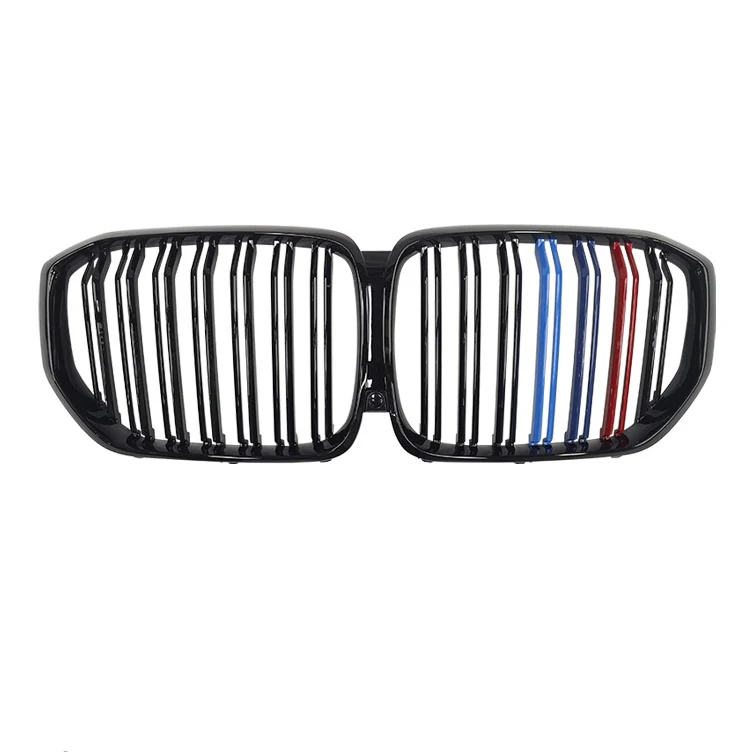 1 пара глянцевая черная/M цветная X5 G05 Передняя решетка для переднего бампера ABS MBM