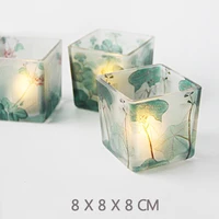 tealight glass candle holder clear nordic style christmas candle holder modern glamour photophore verre home decor de50zt