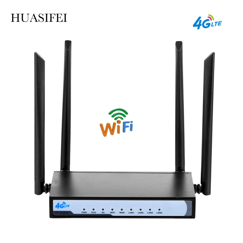 HUASIFEI 4g Wi-Fi роутер с Sim-картой разблокированный 3G/4g беспроводной 300 Мбит/с Поддержка