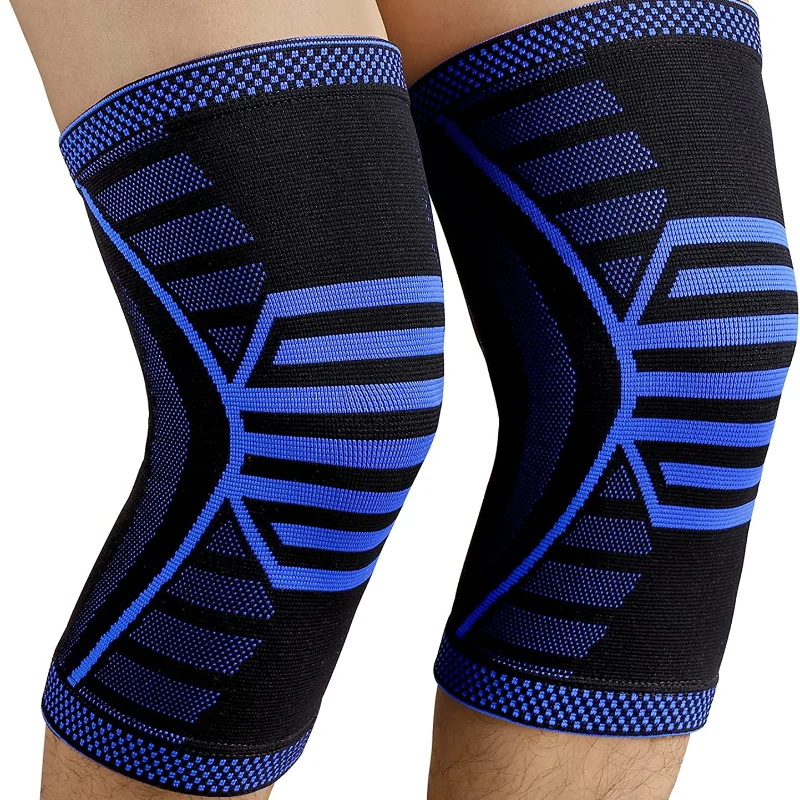 

Sports Kneepad Pressurized Elastic Knee Pads Support Protector Knitting Basketball Running Leg Guards Joint Meniscus Protector