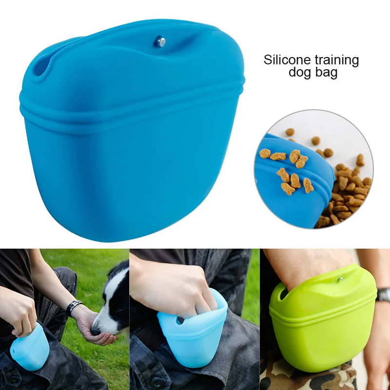 

Pet Dog Training Bag Dog Snack Treat Pouch Silicone Portable Puppy Snack Reward Waist Bag Bolsa de entrenamiento para perros BDF