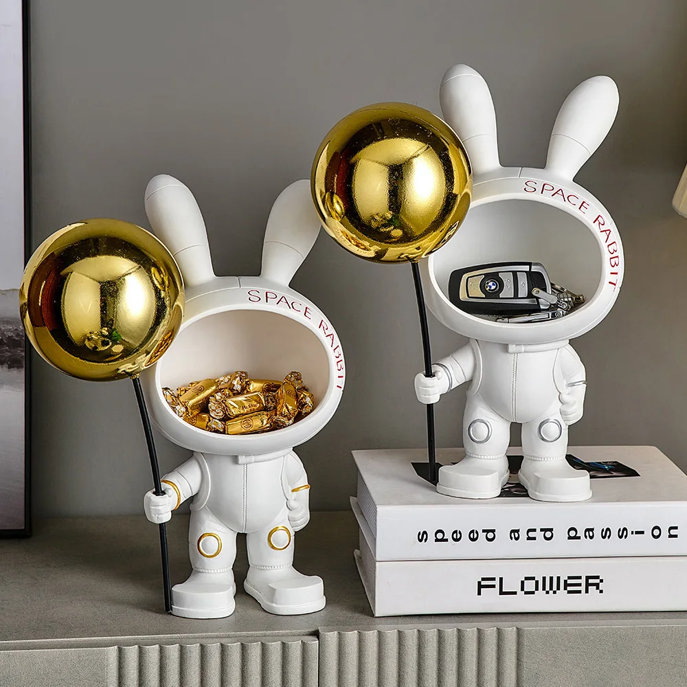 

Современная мультяшная статуя астронавта, лоток для хранения, маленькие украшения, Рождественское украшение, аксессуары для украшения гос...