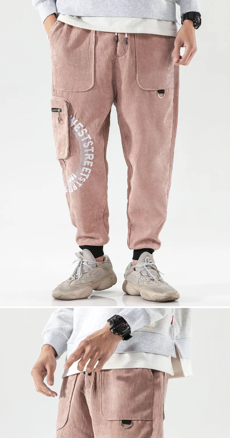VODOF мужские повседневные удобные шаровары свободные Homme Jogger брюки на шнурке мужские брюки плюс размер брюки в китайском стиле