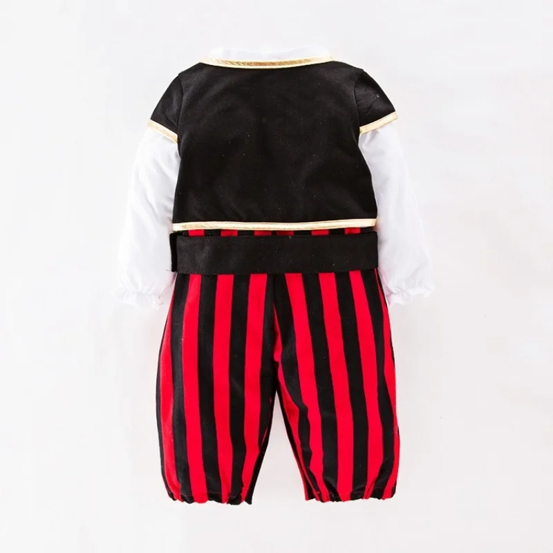 

Pirate Captain Cosplay Costume Baby Romper Boys Bodysuits Christmas Fancy Clothes Halloween Costumes Kids Children Jumpsuits