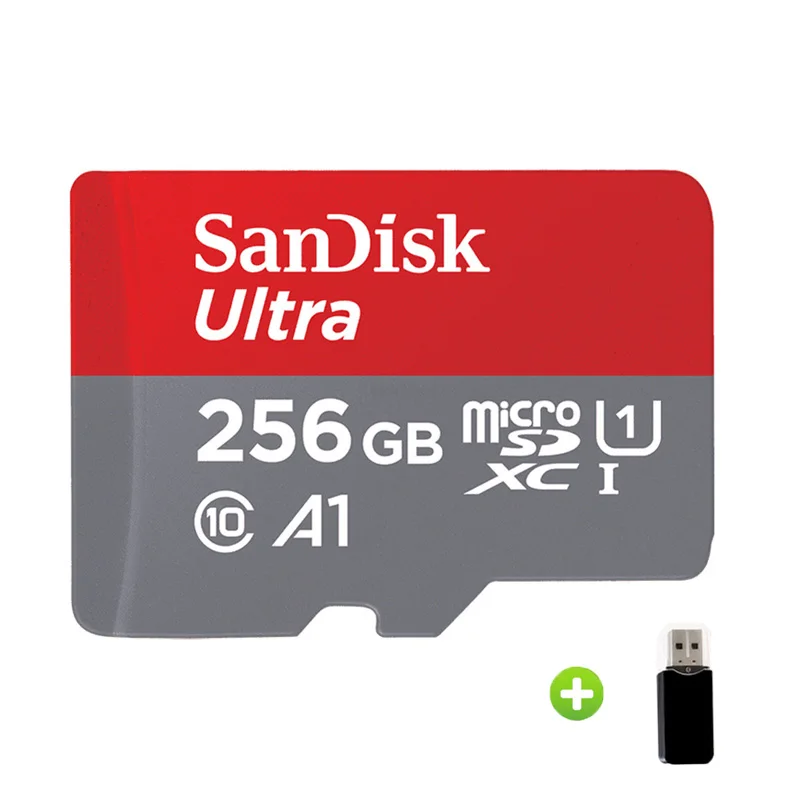 Карта памяти Sandisk Micro SD A1 Ultra C10 100 МБ/с. 16 ГБ 32 64 128 UHS 1 флэш накопитель для